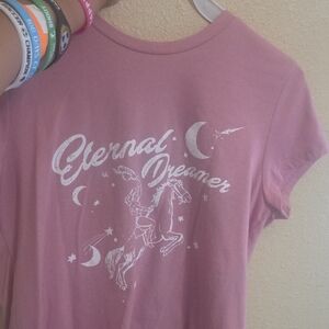 Eternal Dreamer Pink Kids Short Sleeve Tee